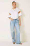 Bridget Crochet Varsity Tee