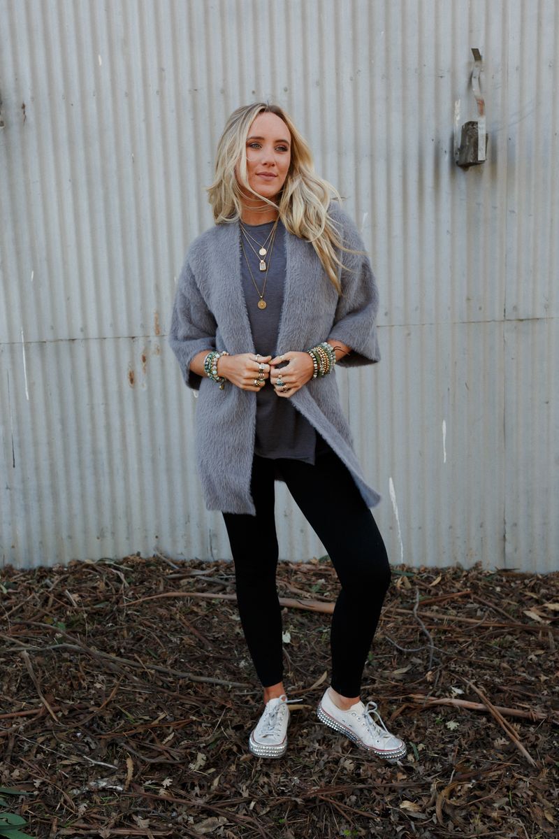 Winter Bliss Cardigan - Gray
