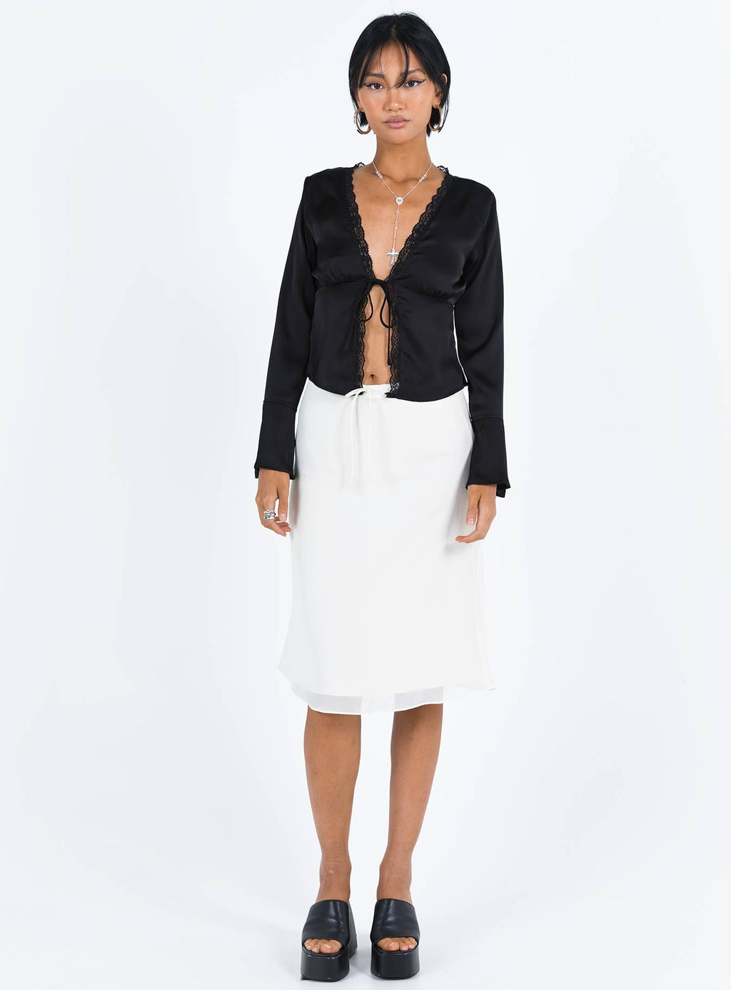 Hunton Long Sleeve Top Black