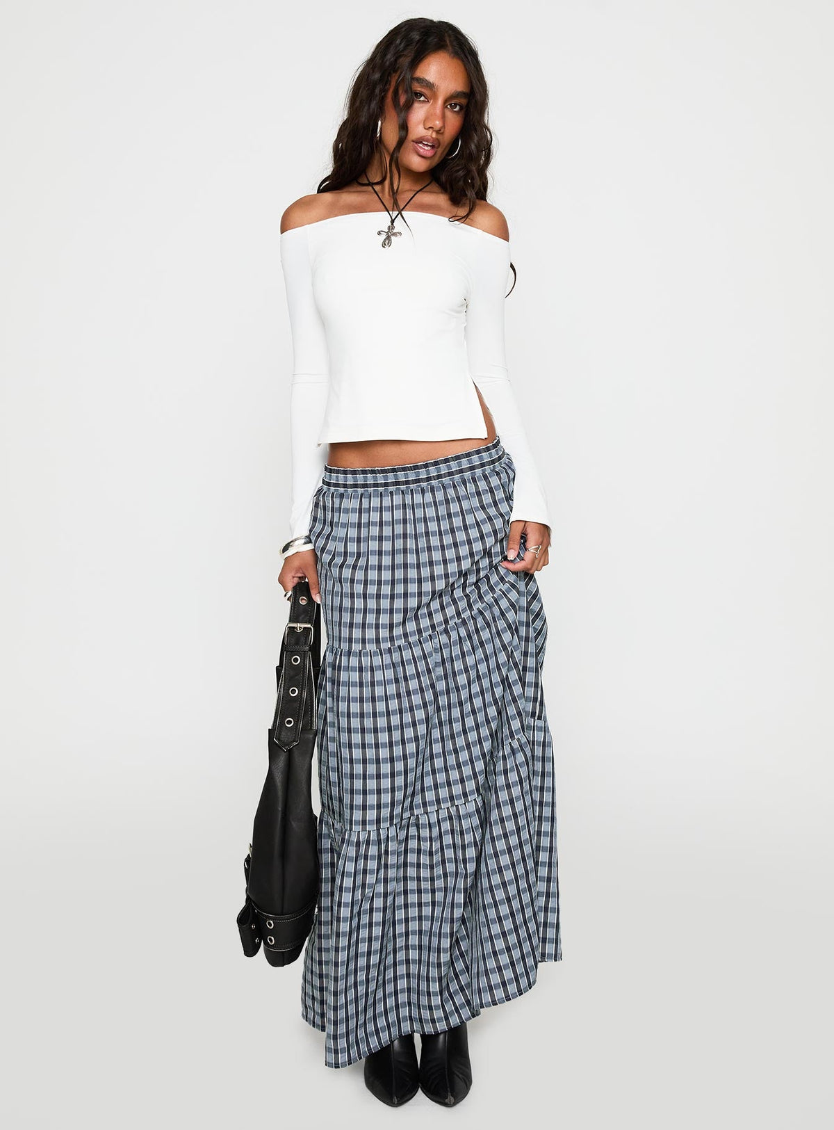 Maestro Off The Shoulder Top White