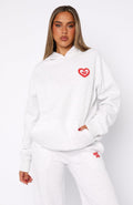 11th Street City Girl At Heart Oversized Hoodie Cherry Glaze