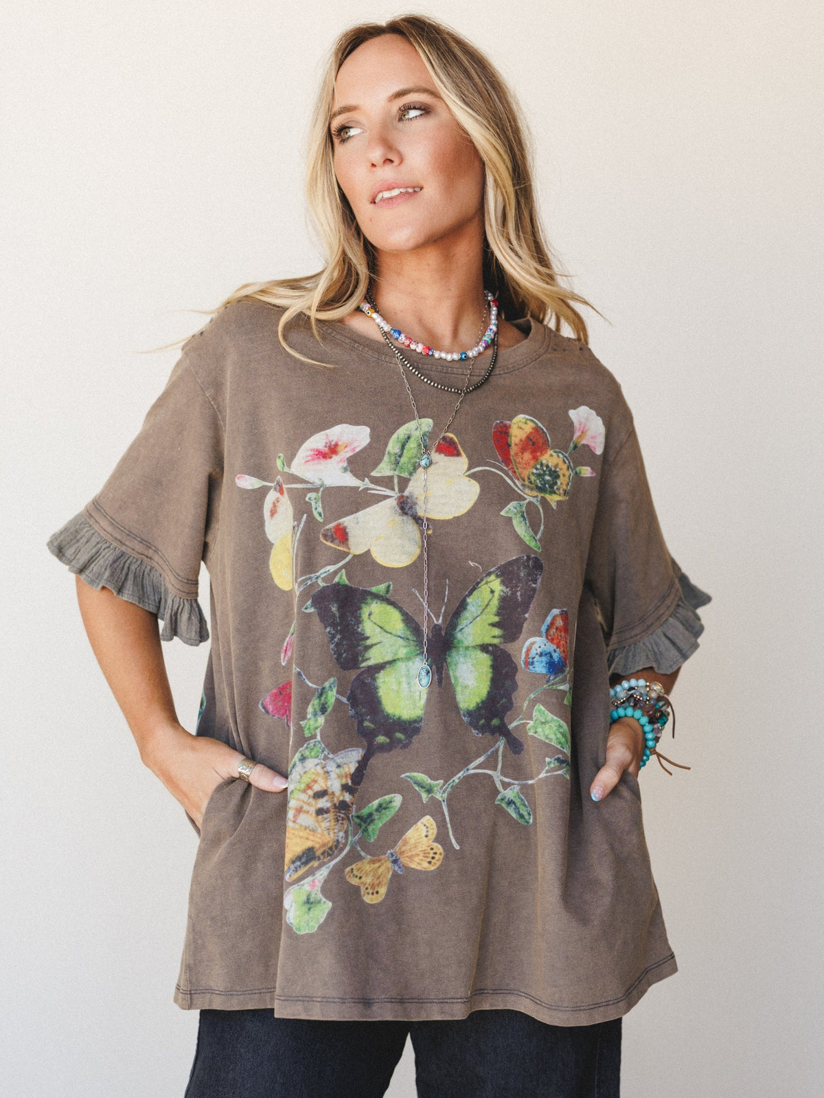 Garden Walks Tee - Ash