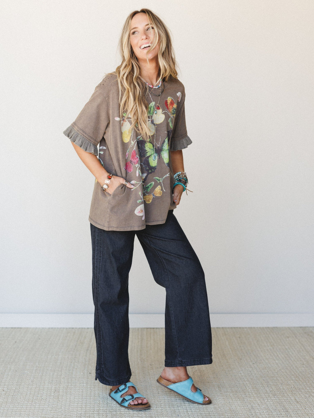 Garden Walks Tee - Ash