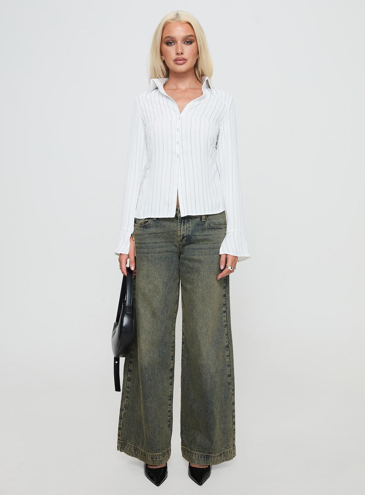 Aldgate Long Sleeve Top White