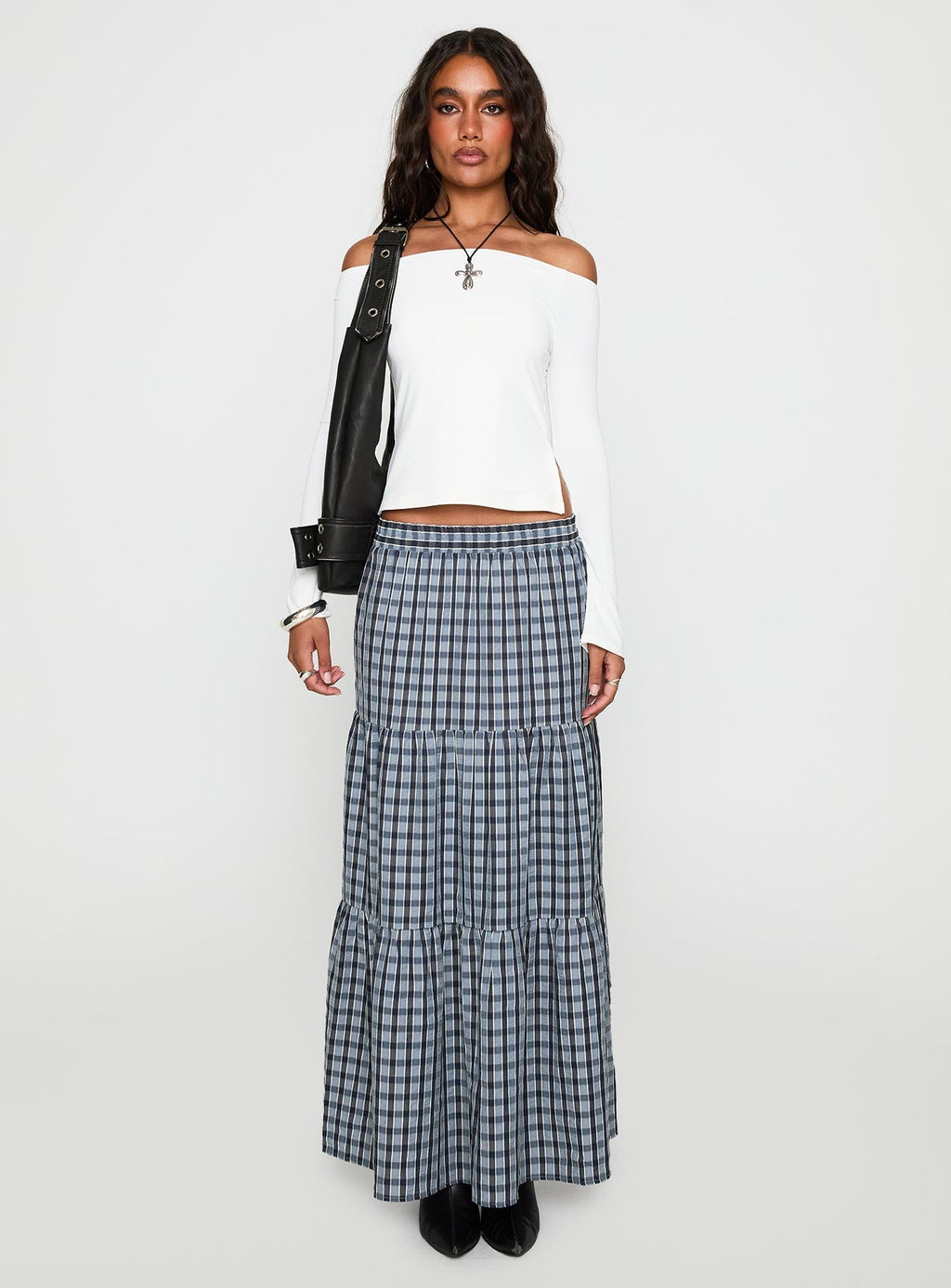 Maestro Off The Shoulder Top White