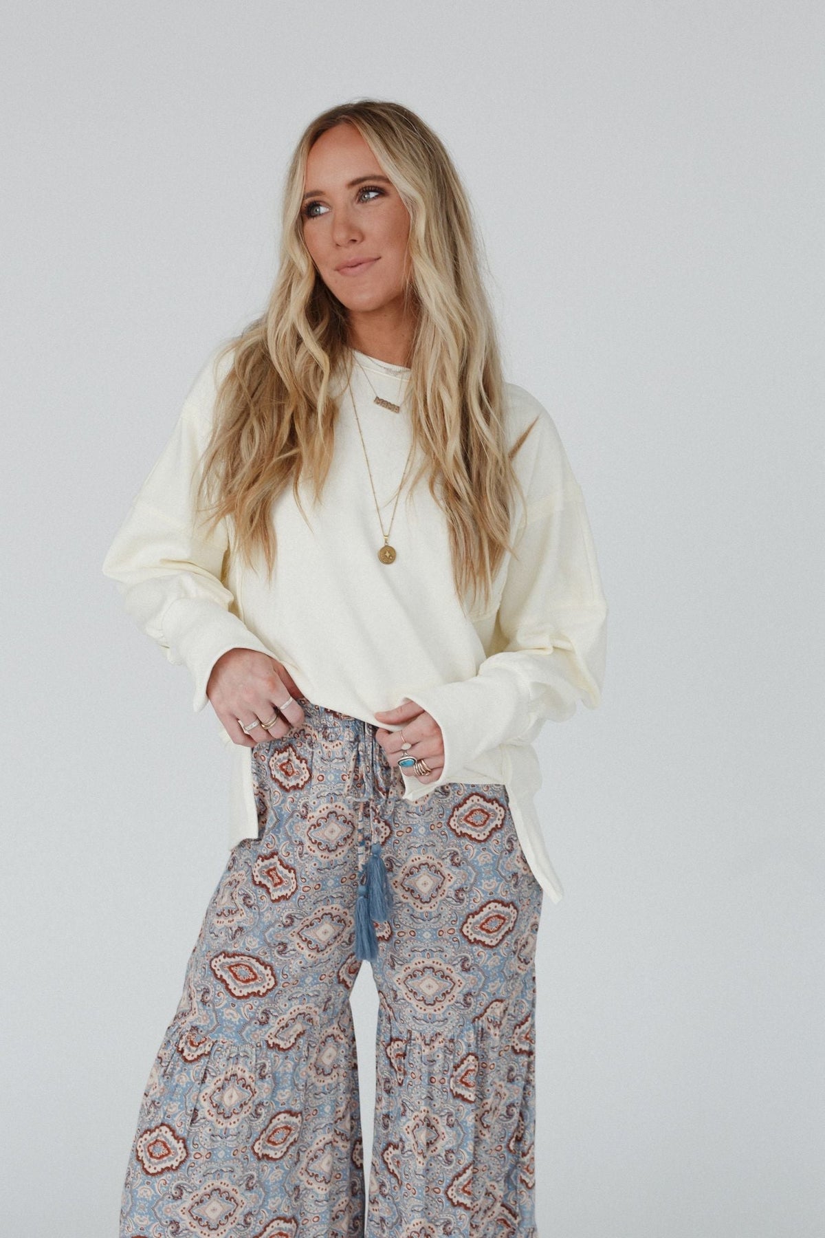 Work It Out Sweatshirt - Ivory