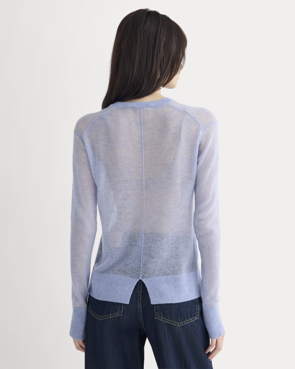 The Air Alpaca? Relaxed Crew Top | Soft Blue