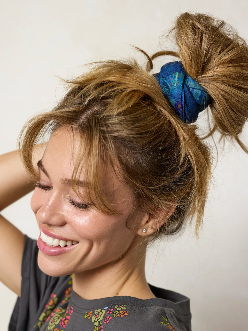 Full Boho Bandeau? Headband - Navy Patchwork