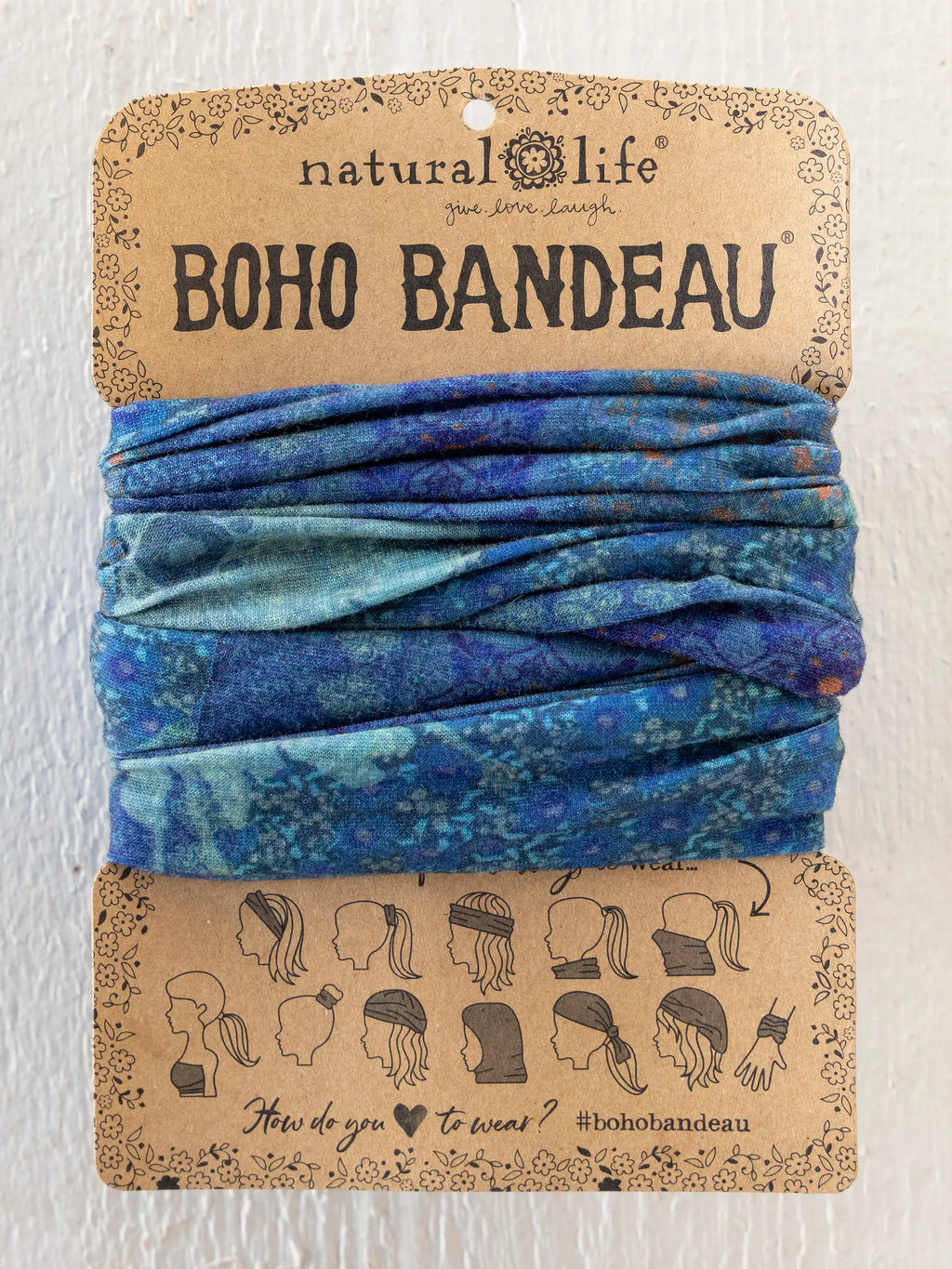 Full Boho Bandeau? Headband - Navy Patchwork