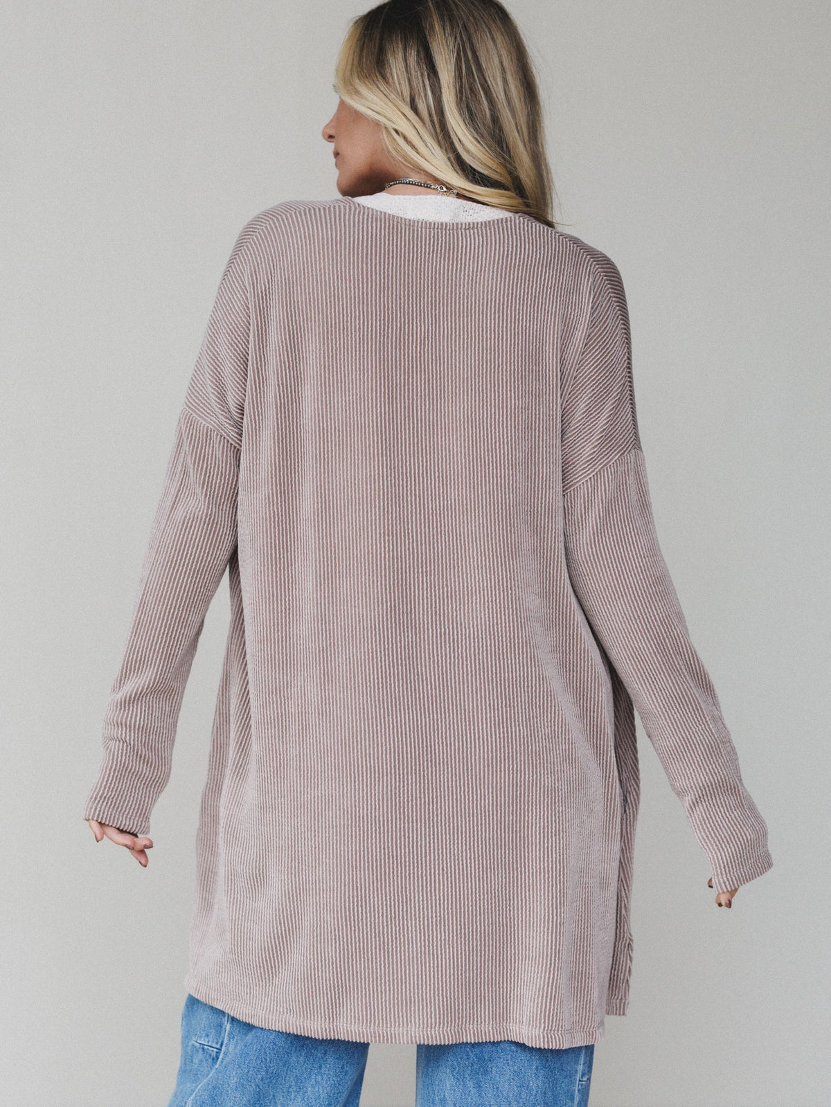 The Nest Classic Layers Cardigan - Acorn