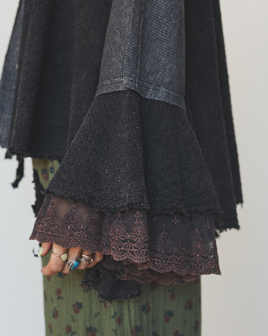 Flutter Fly Bell Sleeve Top - Black