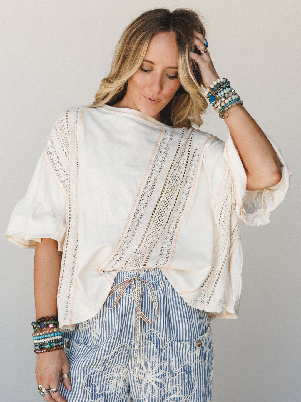 Lost Petals Top - Natural