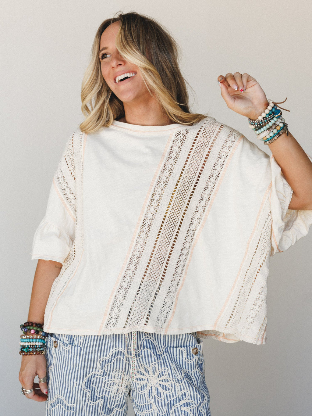Lost Petals Top - Natural