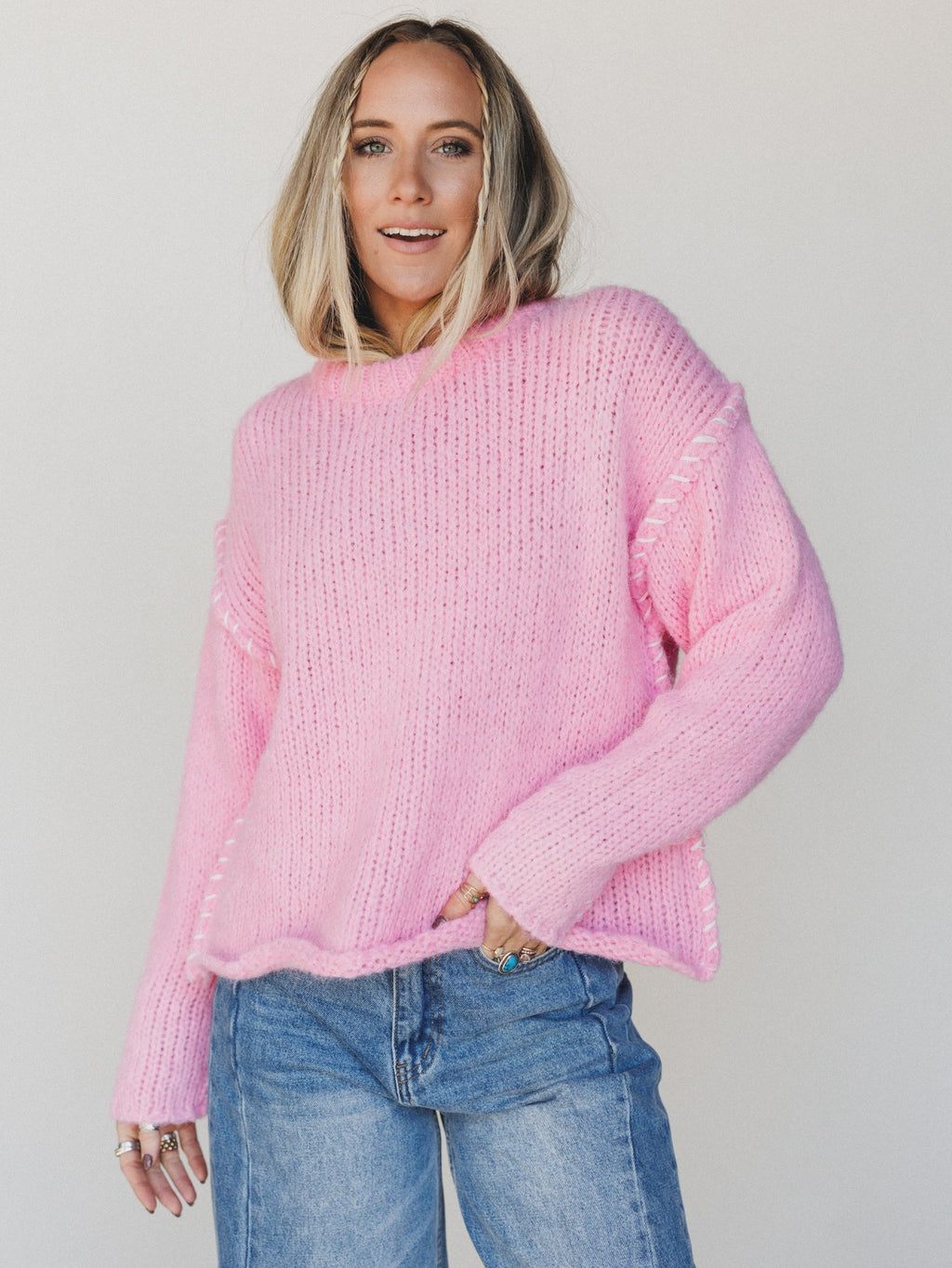 Rosy Days Sweater - Pink