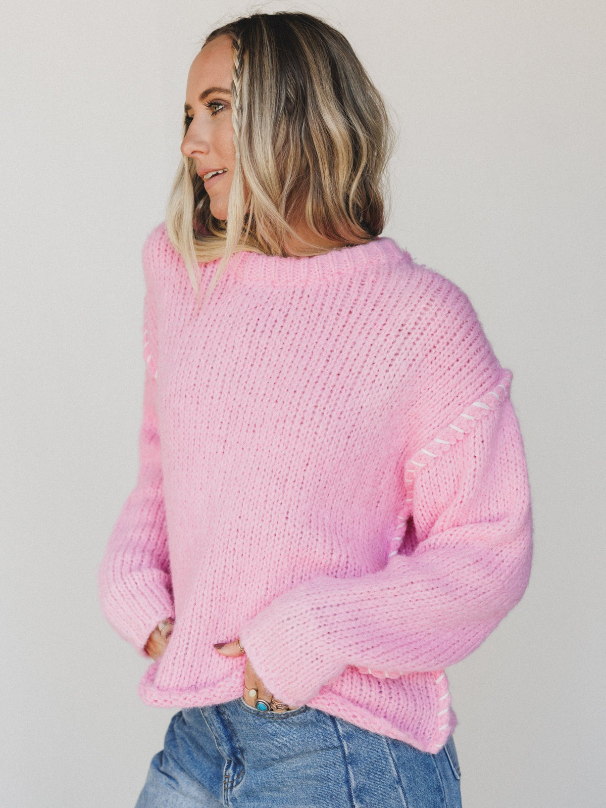 Rosy Days Sweater - Pink