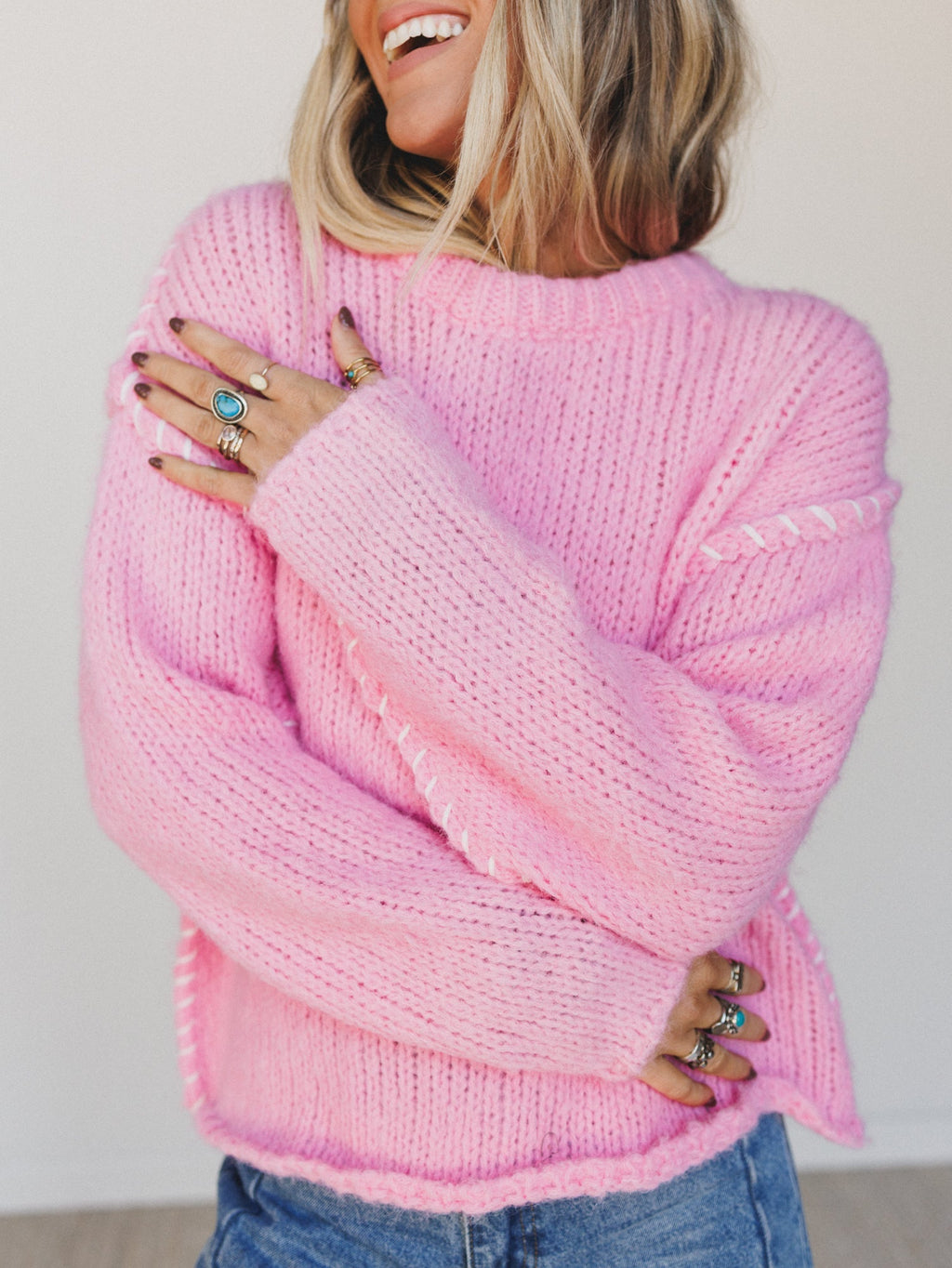 Rosy Days Sweater - Pink
