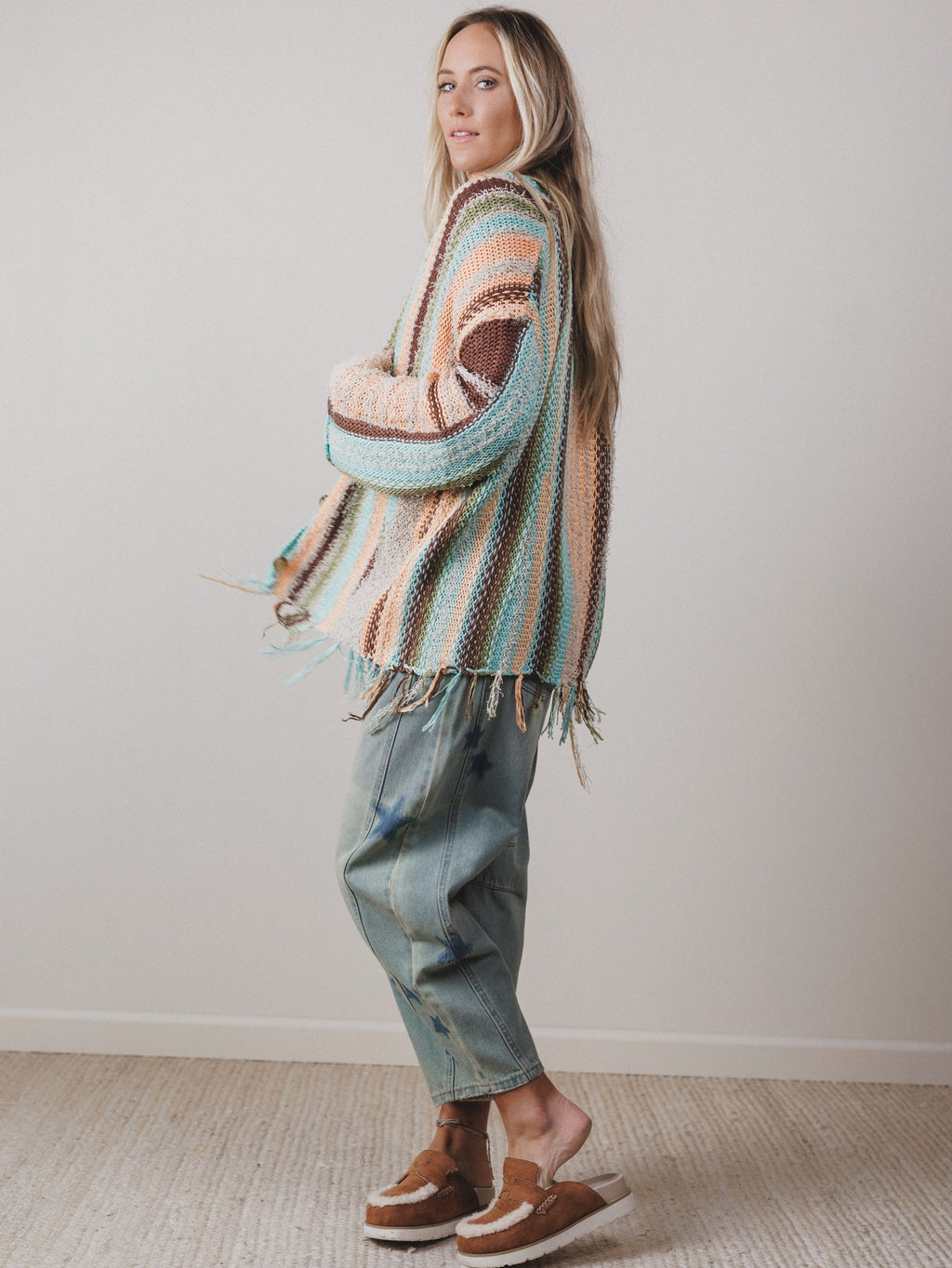 Baja Breeze Sweater - Peach
