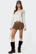 Mai Hooded V Neck Sweater