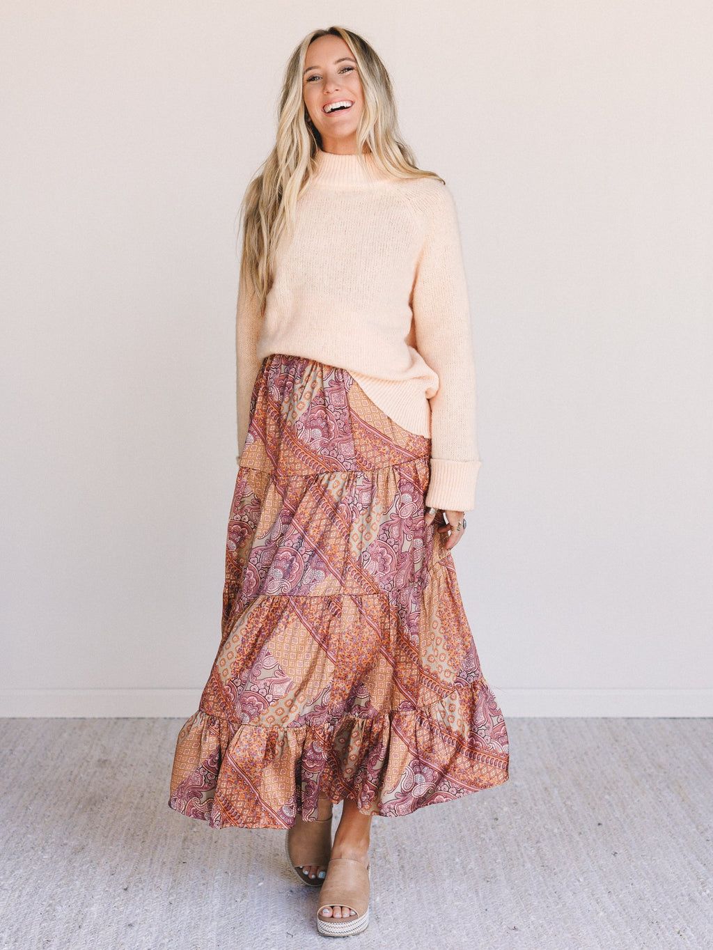 Soft Story Sweater - Peach