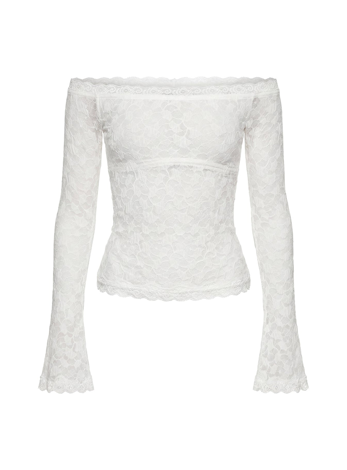 Mochapella Off The Shoulder Top White