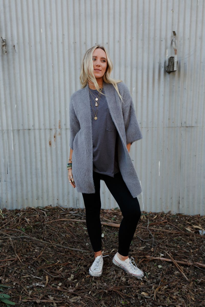 Winter Bliss Cardigan - Gray