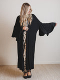 The Nest Radiant Ruffles Duster Cardigan - Black