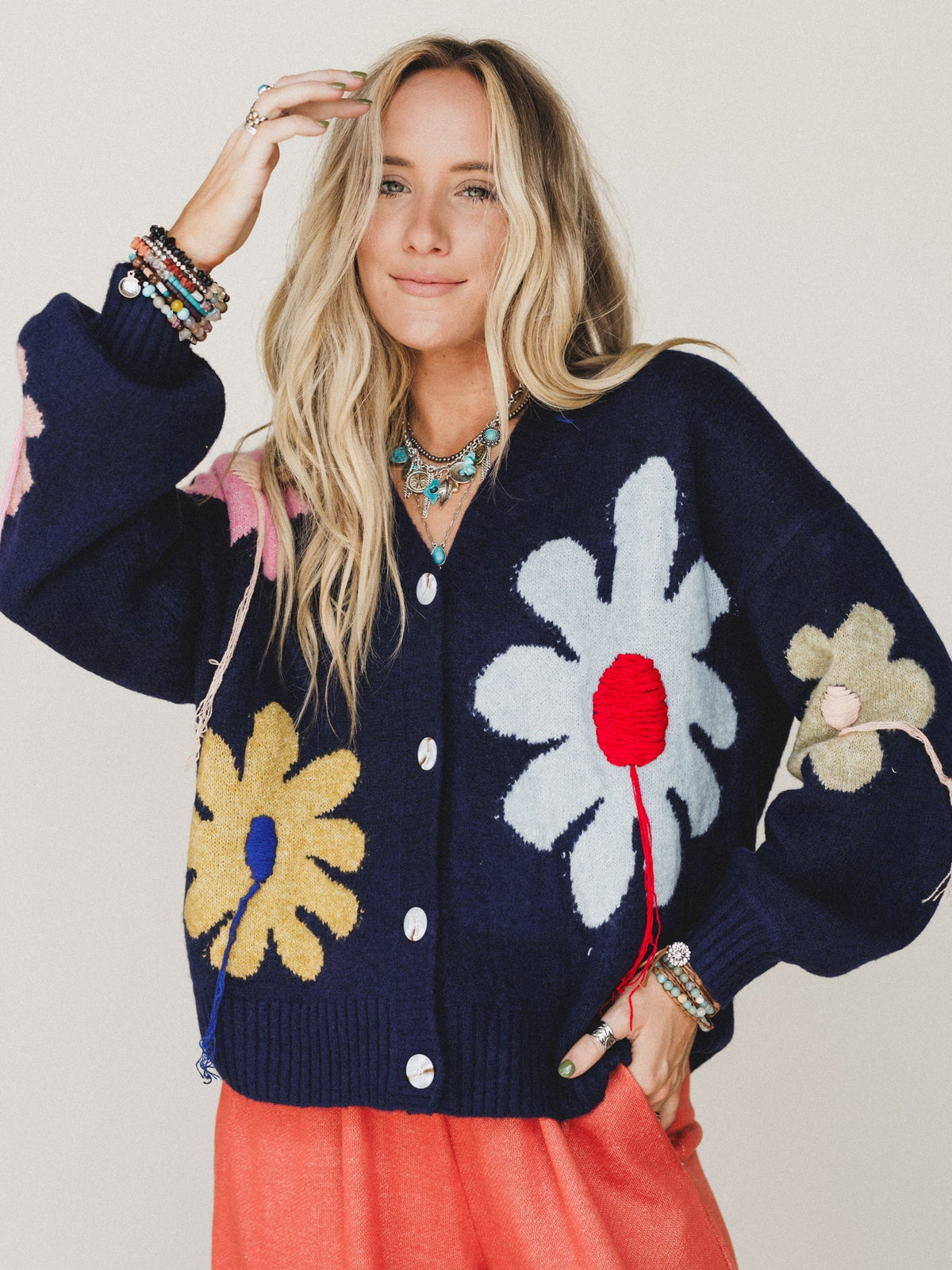 Good Mood Cardigan - Navy