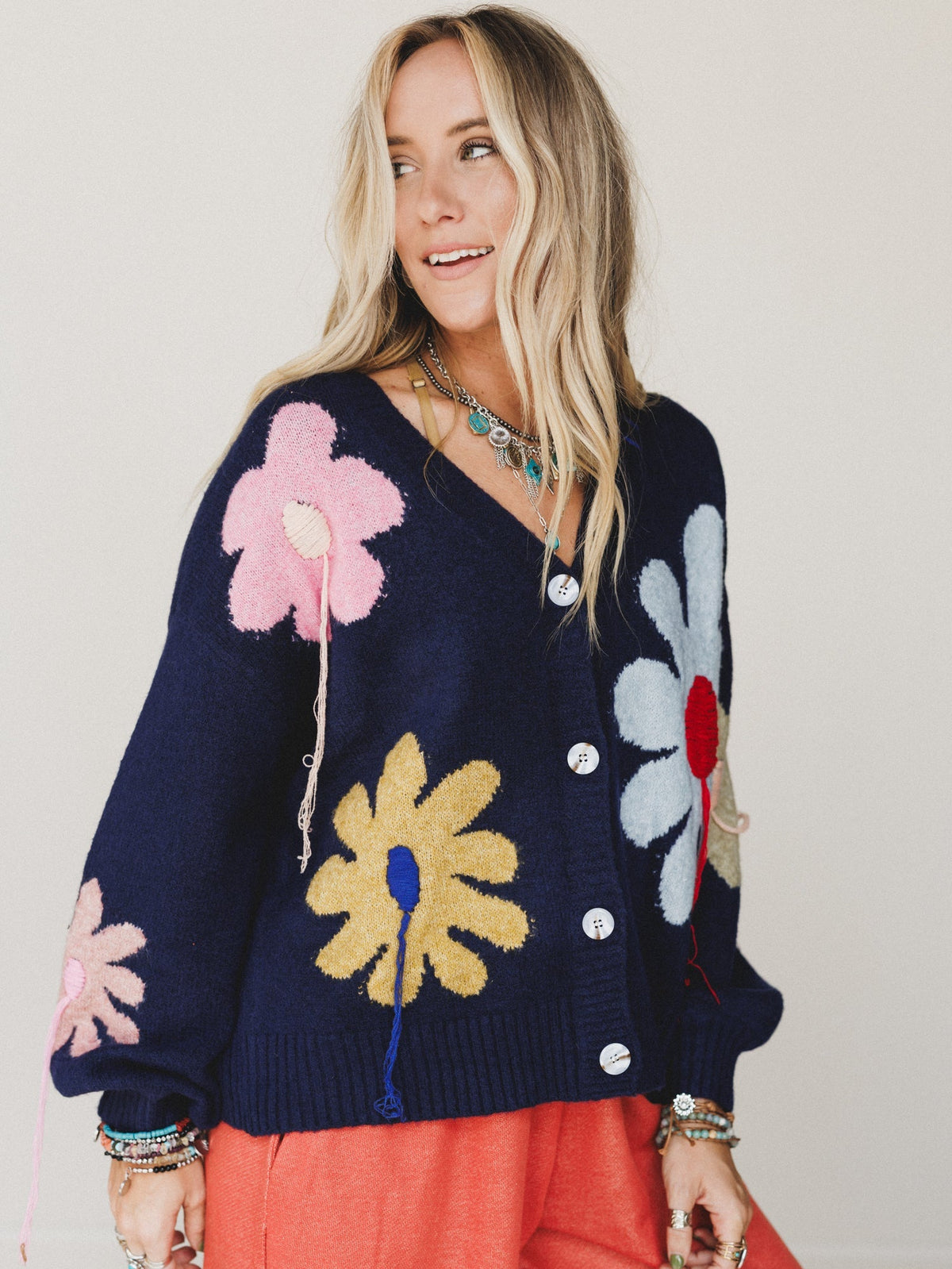 Good Mood Cardigan - Navy