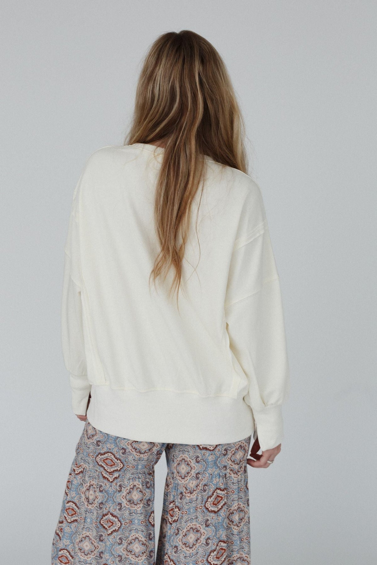 Work It Out Sweatshirt - Ivory