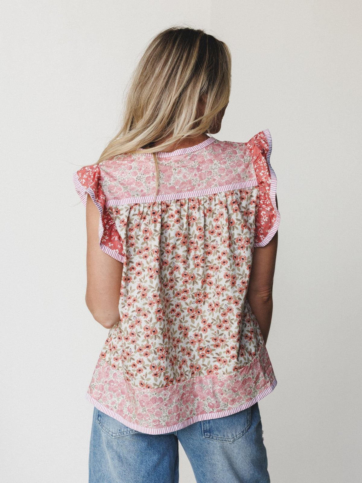 Meadow Maze Blouse - Rose Pink