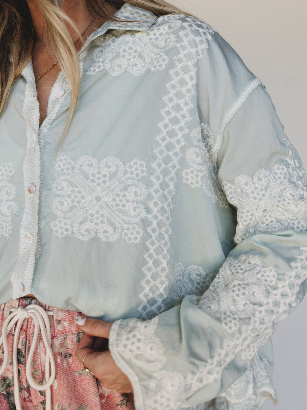 Spring Tune Blouse  - Mint