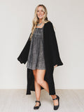 The Nest Emma Lu Duster Cardigan - Black