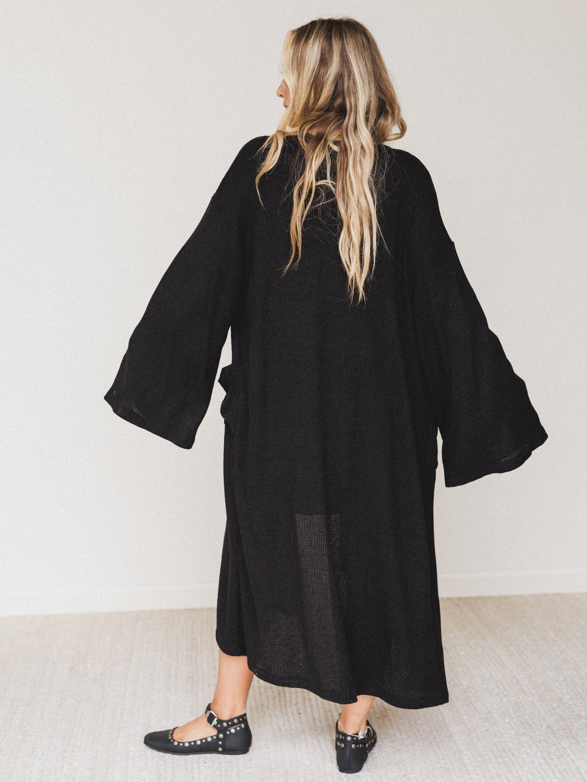 The Nest Emma Lu Duster Cardigan - Black