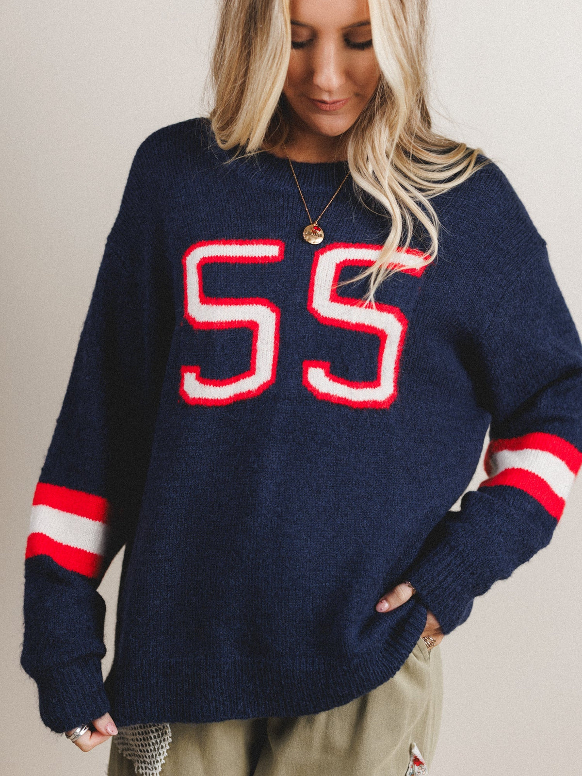 Just My Type Sweater - Navy