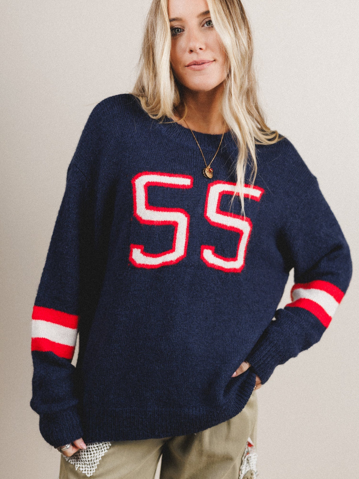 Just My Type Sweater - Navy