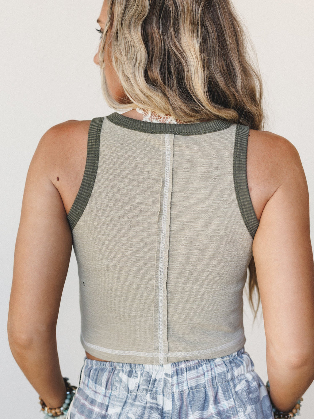 Venus Studded Tank - Olive