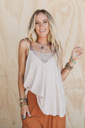 Forever Set Tank Top - Almond