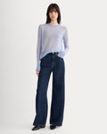 The Air Alpaca? Relaxed Crew Top | Soft Blue