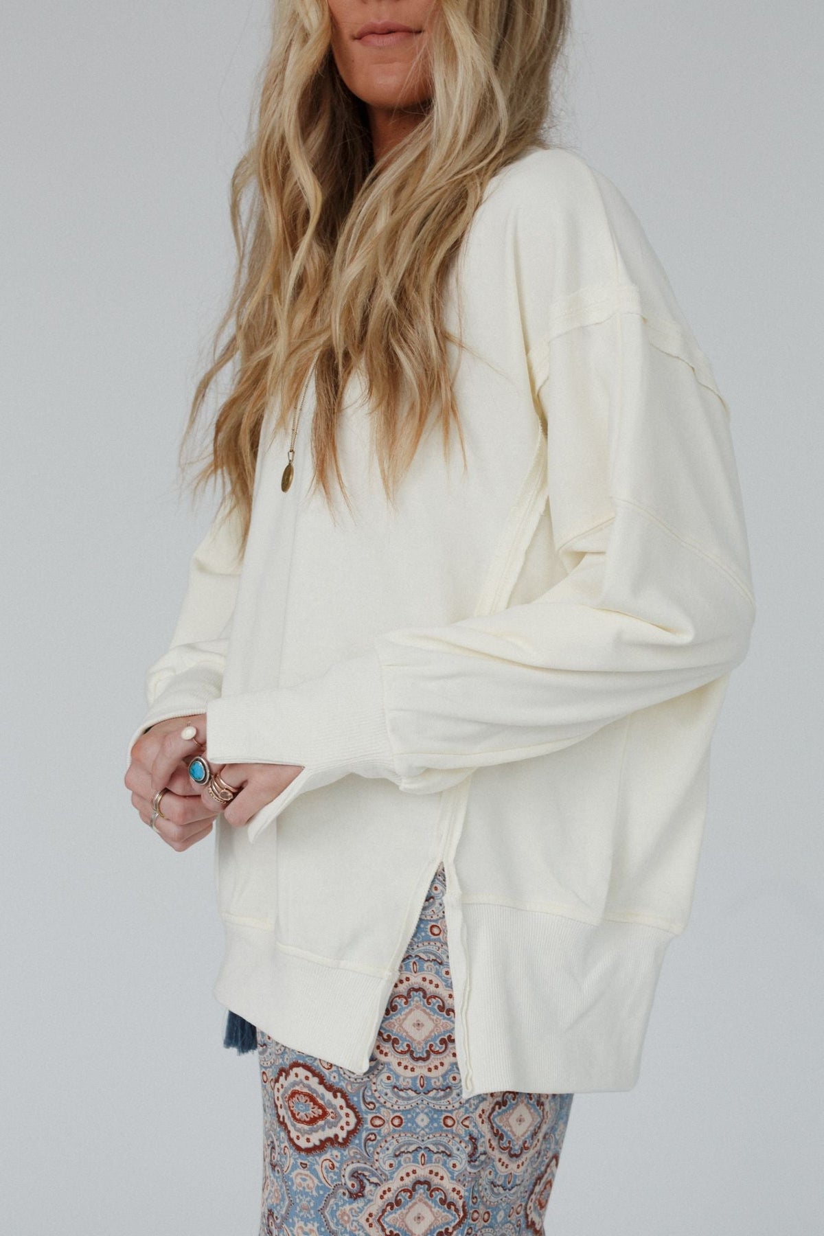 Work It Out Sweatshirt - Ivory